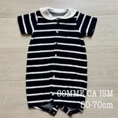 【美品】COMME CA ISM 2wayオール カバーオール 50-70cm