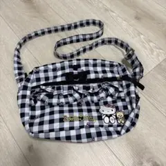 Hello Kitty チェック柄ショルダーバッグ