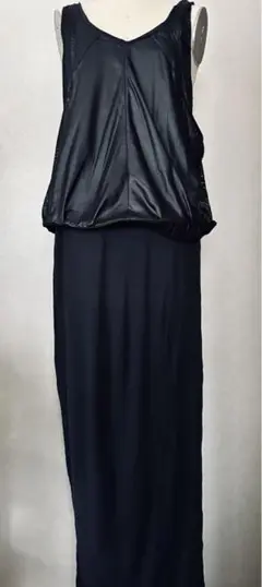 新品 ジースター G STAR ワンピース 黒 ロング 結婚式2次会に スリム