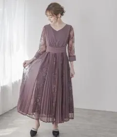 新品kana ケープ ボレロ マーメイド ワンピース 2点セット パープル　XL