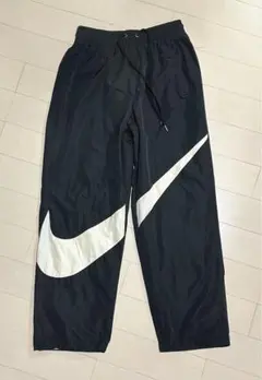 NIKE ナイキ ビッグスウッシュ ウーブンパンツ M 黒 白 ストリート