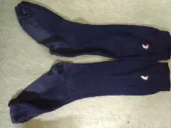 スクールハイソックス　紺（破れあり）