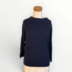 Aylesbury✨ボートネックニット M ネイビーのサムネイル