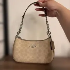 COACH アウトレット　テリ ショルダー バッグ・シグネチャー キャンバス