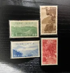 山田商品　銭単位切手　第1次国立公園シリーズ24点セット 山田商品 銭単位切手 第1次国立公園シリーズ24点セット 山田商品