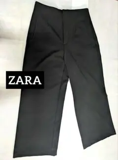 ZARA ブラック Мサイズ ワイドパンツ サイドポケット付き