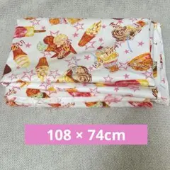 布地　平成レトロ　デザート柄　108×74cm