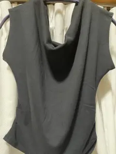 ブラック カットソー サイズF dk1448