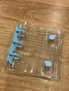 シール帳 透明 クリアバインダー B8 水色