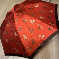 イブサンローラン 赤 折りたたみ傘