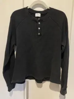 わ*い様 ANDER HUNK ブラック ヘンリーネックサーマル 短丈 完売品