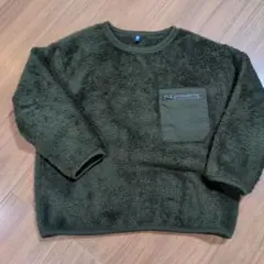 UNIQLO フリース トップス 110cm オリーブグリーン