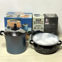 【未使用品・2点セット】ちょこっとパスタ鍋 保存容器兼用 両手鍋 18cmのサムネイル