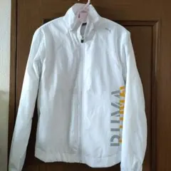 PUMA ホワイト フルジップジャケット