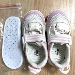 IFME 上履き 16.0 ホワイトピンク　未使用中敷付き