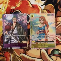 ワンピースカード　おナミ　ゾロ十郎　プロモ