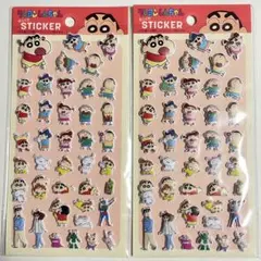 クレヨンしんちゃん ぷっくりステッカー　2枚セット
