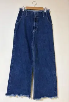 アズールバイマウジー FRINGE DENIM WIDE２ Lのサムネイル