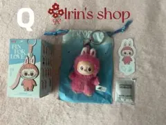 正規品　LABUBU PIN FOR LOVE イニシャルラブブ Q ぬいぐるみ