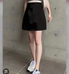 GRLインパン裏地付きハイウェストミニスカート