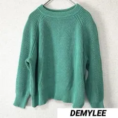 デミリー S ニット セーター カットソー 長袖 厚手 レディース 古着