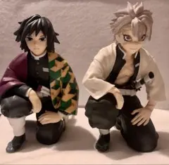 鬼滅の刃　冨岡義勇　不死川実弥　ちょこのせ プレミアムフィギュア