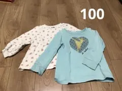 branshes バレリーナ　プティマイン長袖カットソー 2点セット　100