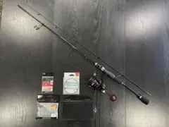6点アジングセット・2ピースロッド（180㌢）&リール・ダイワ月下美人ワーム他付のサムネイル