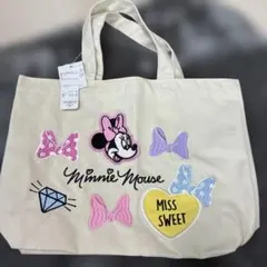 Disney Minnie Mouse トートバッグ ハート柄 未使用タグ付き - メルカリ