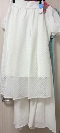 新品　スウィングル　スカート　リボンワンピース　フリルワンピース　3点セット