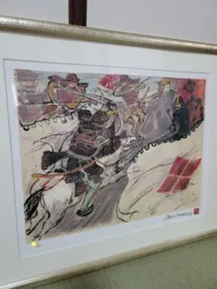 黒澤明 真作リトグラフ 影武者 高天神 暮色 限定250部 作品保証書付き 黒澤明 真作リトグラフ 影武者 高天神 暮色 限定250部 作品