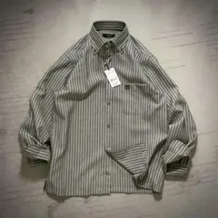 新品タグ付き DAKS 長袖シャツ ストライプ Mのサムネイル