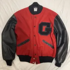 デロング80s 90s USA製　ビンテージ　スタジアムジャンパー　赤