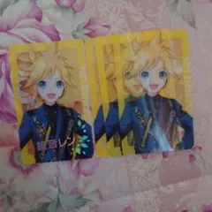 プロセカ×あんスタ 　コラボ　エピカ　箔押し　ノーマル　鏡音レン4枚セット