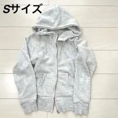 アメリカンホリック　ホワイトグレー フード付き ジップアップパーカー　美品