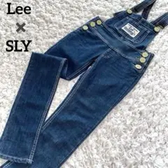 リー×スライ コラボ デニム サロペット オーバーオール オールインワンM