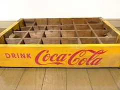 1960アメリカ Dr Pepper 木製飲料箱 4区画付き 1960アメリカ Dr Pepper 木製飲料箱 4区画付き - メルカリ