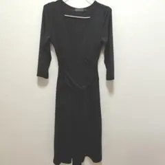 ダンス練習着　MARTHA カシュクールワンピース ブラック Mサイズのサムネイル
