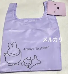ミッフィー　エコバッグ　フェイス型ポーチ付き