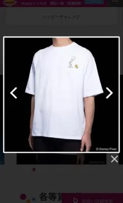 ピクサー1番くじ　B賞 ピクサーTシャツ 新品 おまけL賞