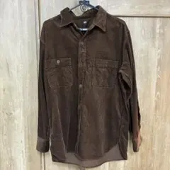 UNIQLO コーデュロイブラウンシャツ XL