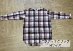 スタディオクリップ　チェック　シャツ　チュニック　Mサイズ