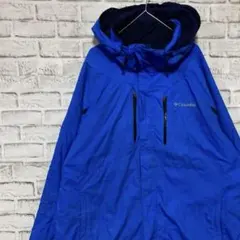 ひはあいほ 様専用コロンビア　マウンテンパーカー中綿ブルーL 刺繍アウトドア27