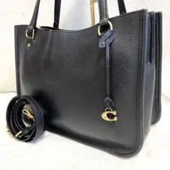 美品✨ コーチ タイラー トートバッグ 2way ショルダーバッグ C金具 黒