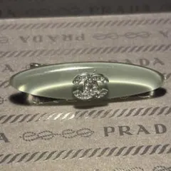 ヘアピン グレー系 クリスタル付き