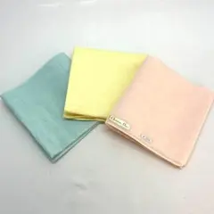 Y512-56　Christian Dior ハンカチ 3枚セット 綿100%