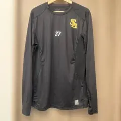 ソフトバンクPOWER OF BASEBALL 長袖アンダーシャツ 黒XLのサムネイル