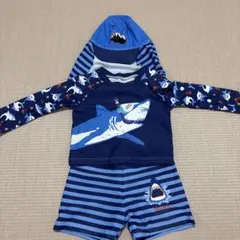 サメプリント ベビー水着セット 90cm