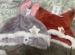 上海ディズニー 限定ズートピア ニック ジュディ ファンキャップ 帽子2点