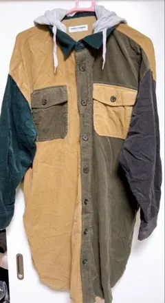 【新品】RODEO CROWNS☆フード付き・コーデュロイシャツ